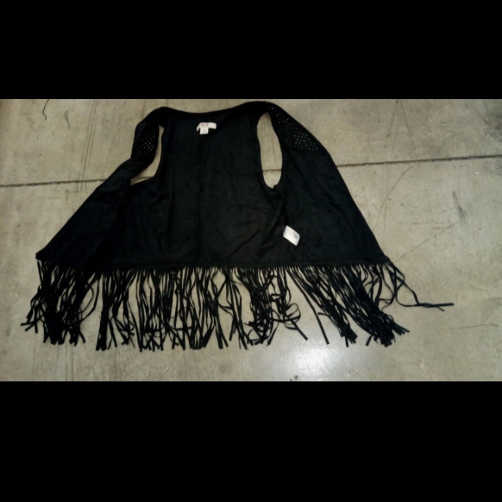 Women’s XS Suede Fringe Vest